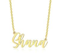 BOBIJOO Jewelry - Pendentif Collier Prénom Femme Fille Acier Inoxydable Plaqué Doré Or Au Choix - Shana
