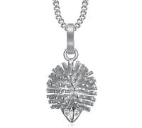 BOBIJOO Jewelry - Pendentif Niglo Hérisson Gitan Collier Chaîne Acier Inoxydable Argent Femme Enfant