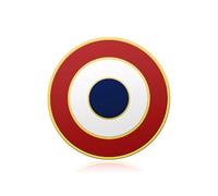 BOBIJOO Jewelry - Pin's Cocarde Française Doré à l'Or Fin - Épinglette Patriotique