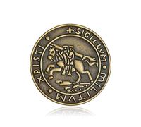 BOBIJOO Jewelry - Pins Sceau de l’Ordre des Chevaliers Templiers Pauvres