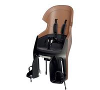 BOBIKE 8010800002 - Siège vélo arrière inclinable pour Porte-Bagages Exclusive Evolve Maxi Double paroi, Harnais 5 Points, Appui-tête réglable pour Enfants Jusqu’à 22 kg, Brun Cannelle