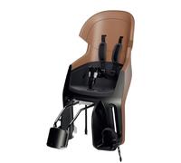 BOBIKE 8010900002 - Siège vélo arrière inclinable sur Cadre Exclusive Evolve Maxi Double paroi, Harnais 5 Points, Appui-tête réglable pour Enfants Jusqu’à 22 kg, Brun Cannelle