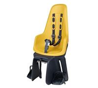 BOBIKE 8012100022 - Siège arrière One Maxi avec système E-BD pour vélo avec Roues de 26” à 29” adapté aux Enfants pesant jusqu'à 22 kg avec Fixation sur Le Porte-Bagages en Couleur Mighty Moutarde
