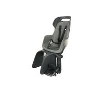 BOBIKE 8012600005 - Siège arrière GO Maxi avec système d'inclinaison pour vélos avec Roues de 26" à 29" avec ancrage dans Le Porte-Bagages de Couleur Gris Macaron