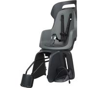 BOBIKE 8012700005 - Siège arrière GO Maxi avec système d'inclinaison pour vélos avec Roues de 26" à 29" avec ancrage dans Le Cadre de Couleur Gris Macaron