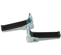 repose-pieds 1118 11 cm chrome/noir par paire