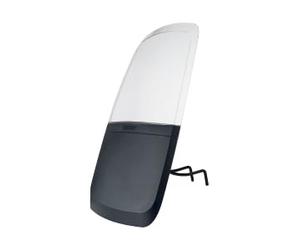 Bobike 8018800001 Pare-Brise Gris avec Rabat - Déflecteur Réglable Et Résistant Aux Chocs pour Sièges Avant Enfants, Écran, Compatible avec Bobike Go Mini, One Mini Et Evolve Mini, Gris