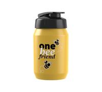 BOBIKE 8649400003 - One Biberon pour Enfants avec Une capacité de 450 ML et Un Bouchon « Shaker ». Bouteille d'eau de vélo sans BPA Jaune/Noir