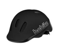 BOBIKE 8740200069 - Casque de vélo Go pour bébé Taille réglable XXS (44-48cm) Qui se Combine Parfaitement avec Les sièges de sécurité Go de Couleur Urban Noir