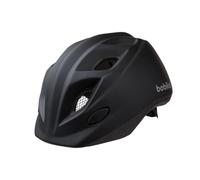 Bobike 8740900026 Casque Enfants S 52-56cm, Casque Enfants à Partir de 5 Ans, Casque Vélo Unisexe avec 10 Aérations, Léger, Deux Autocollants Réfléchissants Et Filet Anti-Insectes, Noir Urbain Mat