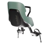 Bobike Siège vélo avant Exclusive Evolve Mini – Repose-pieds réglables, Jusqu'à 15 kg – Vert
