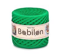 Bobilon Fil pour t-shirt à crochet, fil coloré à faire soi-même, fil spaghetti, fil à crochet, panier à tricoter, masque, attaches d'oreilles, fil 5 à 7 mm, île verte