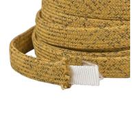 Bobine 20m Tresse chinée pour anses de Sacs 16mm Moutarde