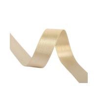 Bobine 25m ruban satin double face Lin doré fabriqué en France - Taille 25mm