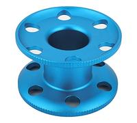Bobine à doigt en alliage d’aluminium durable pour la plongée sous-marine, bobine légère pour la plongée souterraine et technique, bobine vide avec grand trou central pour une util (Bleue)