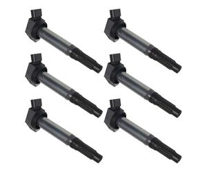 Bobine allumage véhicules Compatible Avec Toyota Pour Venza V1 2.7 AGV10 2008 2009 2010 2011 2012 2013 2014 2015 2016 6 Pièces Bobine D'allumage Voiture OEM : 9091902255