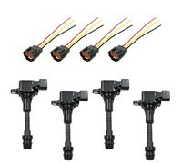 Bobine Allumage Voiture Pour Nissan Pour Altima 3.5L V6 2002-2006 Bougie Bobine D'allumage 22433 8J115(4SET)