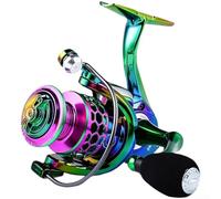Bobine arc-en-ciel 14 + 1BB haute vitesse 14 + 1BB haute vitesse | Roulements à billes 14+1, récupération fluide, anti-revêtement, idéal pour la pêche au bar, au brochet, à la carpe