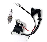 Bobine d'allumage avec bougie d'allumage, Poire Amorcage pour Fuxtec Timbertech Rotfuchs Tarus Mc Dillen BC52 BC520 KS5200 KS5800 RS5200 RS5800 Débroussailleuse 3 CV 52 cm3.