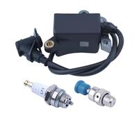Bobine d'allumage avec Bougie de décompression Compatible avec Les tronçonneuses à 3 boulons TS400 et TS460 (pièce de Rechange)