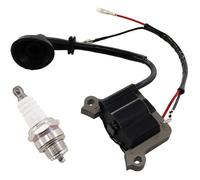 Bobine d'allumage avec bougie pour débroussailleuse 2 temps 52cc 3ch moteur 4 en 1 / 5 en 1 Multitools taille-haies Freischneider