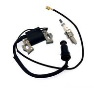 Bobine d'allumage avec jeu de bougies d'allumage pour tondeuse à gazon Scheppach MS173-51E, MS196-51 / Woodster TT173-51E, TT530SP