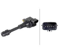 HELLA 5Da 358 057-281 Bobine D'Allumage - 12V - 3Pôle - Bobine Crayon - Vissé