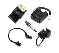 Bobine D'allumage Bobine Kit De Bougies D'allumage CDI 6 Broches Pour GY6 Bobine Régulateur Tension Redresseur Relais Solénoïde Pour Quad 50cc 125cc 150cc(Un jeu)