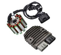 Bobine D'allumage Bobine Stator Moto + Redresseur Régulateur pour YZF R1 2004 2005 2006 2007 2008 pour FZ8 FZ8N 2011-2013 pour FZ1 2006-2010 Bougie D'Allumage