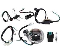 Bobine d'allumage CDI -Harnais de câbles de bougies -Magnéto -Stator -Kit pour 50cc - 140cc Kick Start Dirt Pit Bike ATV