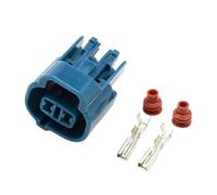 Bobine D'Allumage Compatible Avec 1/10Kits 2.0mm 2 Broches/voie Injecteur Automatique Femelle Mâle Connecteur Prise 11156 6189-0031 90910-12276 DJ7023-2-21(Blue,20Sets)