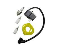 Bobine d'allumage Compatible avec Les débroussailleuses 125E, 125C, 125L, 125R, 125RJ, 128R, 128LD, 128C et 128CD. Kit Comprenant Bougie d'allumage, Filtre à Carburant et durite.