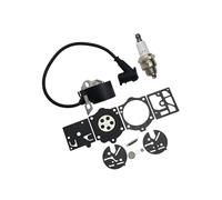 Bobine d'allumage Compatible avec Les modèles 015, 015AV et 015L : kit de réparation de Bougie et de carburateur for tronçonneuse, pièce de Rechange.