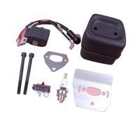 Bobine d'allumage Compatible avec Les tronçonneuses 136, 137, 141, 36 et 41 : Joint de Boulon, Plaque de Refroidissement, Interrupteur d'arrêt, pièce de Rechange.