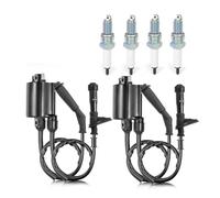 Bobine d'allumage contacteur d'allumage Bloc Bobine d'allumage Bougie + Capuchon pour Shadow VLX 600 VT600 (1988-2007) - 30510-MM8-003