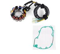 Bobine D'allumage De Stator Pour CRF450 Pour CRF450X 2005-2018 Avec Joint Bobine Stator Moteur + Régulateur Tension Redresseur(C)