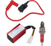 Bobine d'allumage en aluminium 5 pin AC CDI Box A7TC Bougie d'allumage pour 50cc 70cc 90cc 110cc 125cc 150cc Pit Dirt Motor Bike