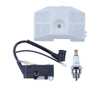 Bobine d'allumage, Filtre à et Bougie compatibles avec Les tronçonneuses Chinoises 4500, 5200, 5800 (52 cm³ 45 cm³)