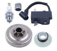 Bobine d'allumage Gubeter .325 "Kit de tambour d'embrayage, pour tronçonneuse Husqvarna 435 440 440E 445 450 450E, 573935701, 573 93 57 01, 503931801, 503 93 18 01, 578097901, 578 09 01