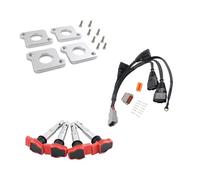 Bobine d'allumage moteur Compatible Avec VW Pour Passat B5 Pour Golf Pour J&etta 1.8T À 2.0T FSI R8 Kit D'allumage Bobine ICM Sur Les Paquets De Prise Harnais De Conversion(GRAY)
