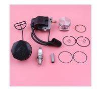 Bobine d'allumage, Piston de 35 mm, Bougie d'allumage, Bouchon de réservoir de Carburant, kit for Moteur de débroussailleuse 4 Temps GX25 GX 25