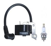 Bobine d'allumage pour débroussailleuses STIHL FS38/45/46/55/FC55/HL45/KM55 avec bougie