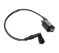 Bobine d'allumage pour moto 50-250 cc ATV, scooter, UTV, 12 V, noir, haute performance, remplacement avec connecteur coudé à 90 degrés et pour ABS durable + pour Pla