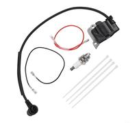 Bobine d'allumage pour tronçonneuse RY3714 RY3716 37cc Kit de remplacement compatible avec Spark et 4 serre-câbles