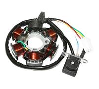 BOBINE D'ALLUMAGE STATOR ALLUMAGE SCOOT ADAPTABLE SCOOT 50 CHINOIS 4T GY6,139QMB (6 POLES) -P2