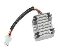 Bobine D'allumage Stator Magneto pour 125cc 150cc 200cc ATV Quad Pit Bike Buggy Go Kart Pièces De Moto Bobine D'allumage Redresseur CDI Relais Interrupteur(5wirerectifierSilver)