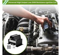Bobine D'allumage Universelle Haute Puissance Faible Résistance OHM Pour V8 Pour Chevy Pour Ford Pour Olds Pour Pontiac Moteurs Noir Mâle