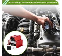 Bobine D'allumage Universelle Haute Puissance Faible Résistance OHM Pour V8 Pour Chevy Pour Ford Pour Olds Pour Pontiac Moteurs Rouge Mâle