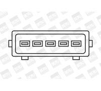 Bobine d'allumage Version de raccord dent de scie ZSE004 BorgWarner (BERU)