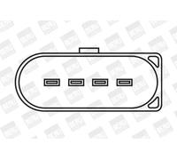 Bobine d'allumage Version de raccord SAE ZSE009 BorgWarner (BERU) pour AUDI SEAT